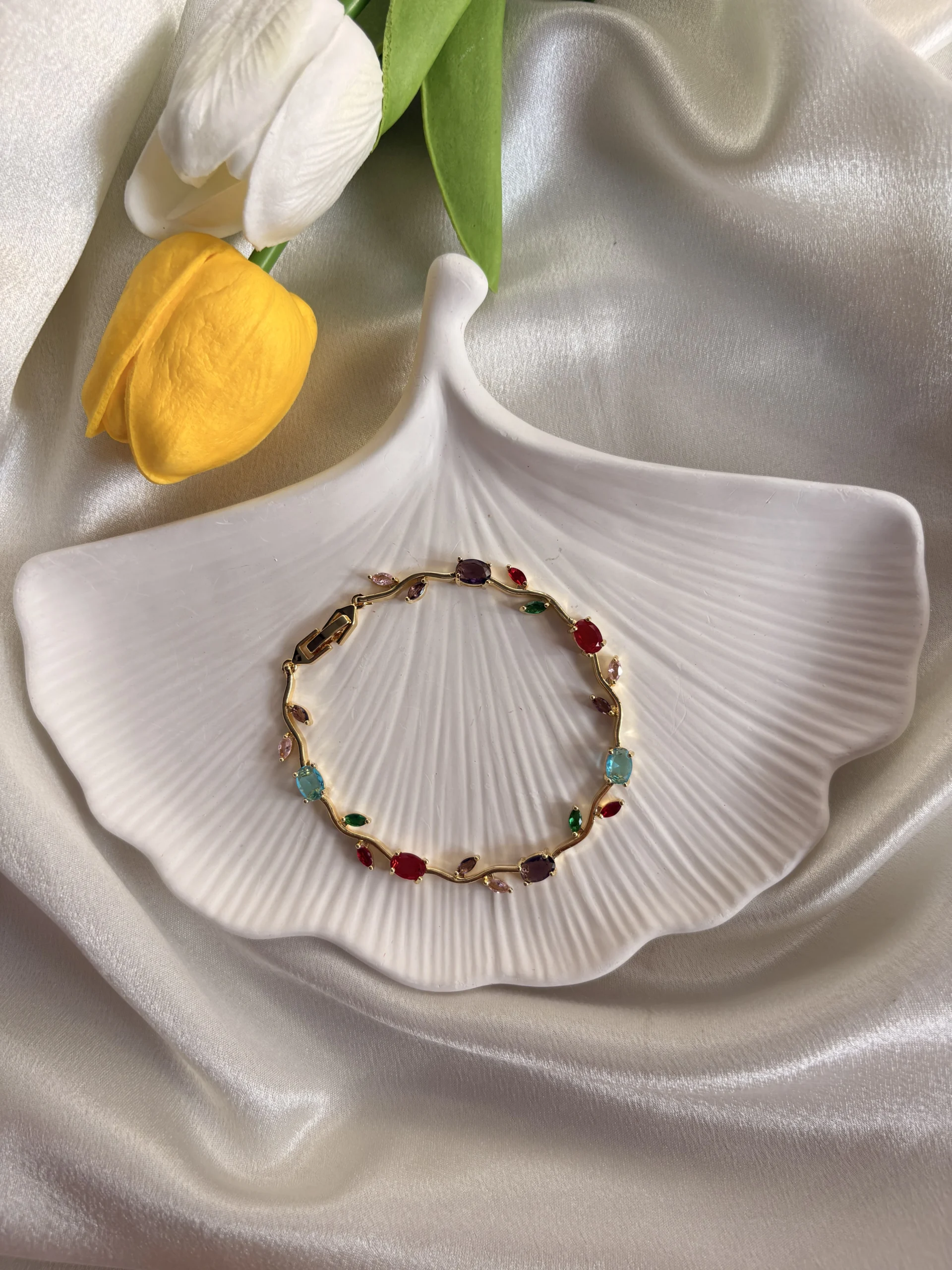 Multi Colour Tulip Bracelet
