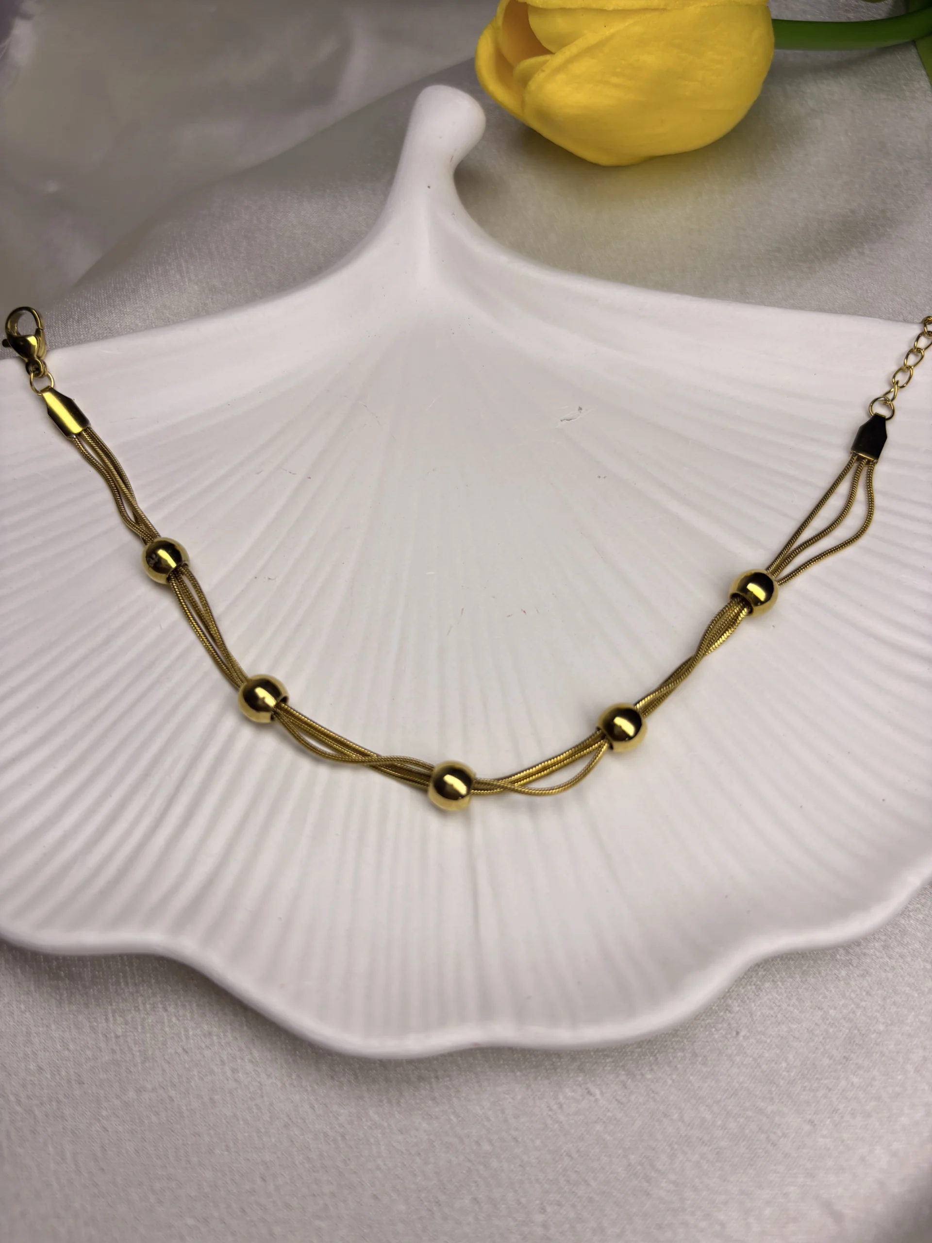 Golden Ball Beads Bracelet