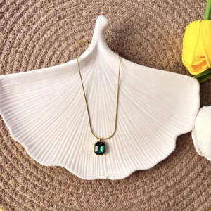 Pinterest Green Necklace