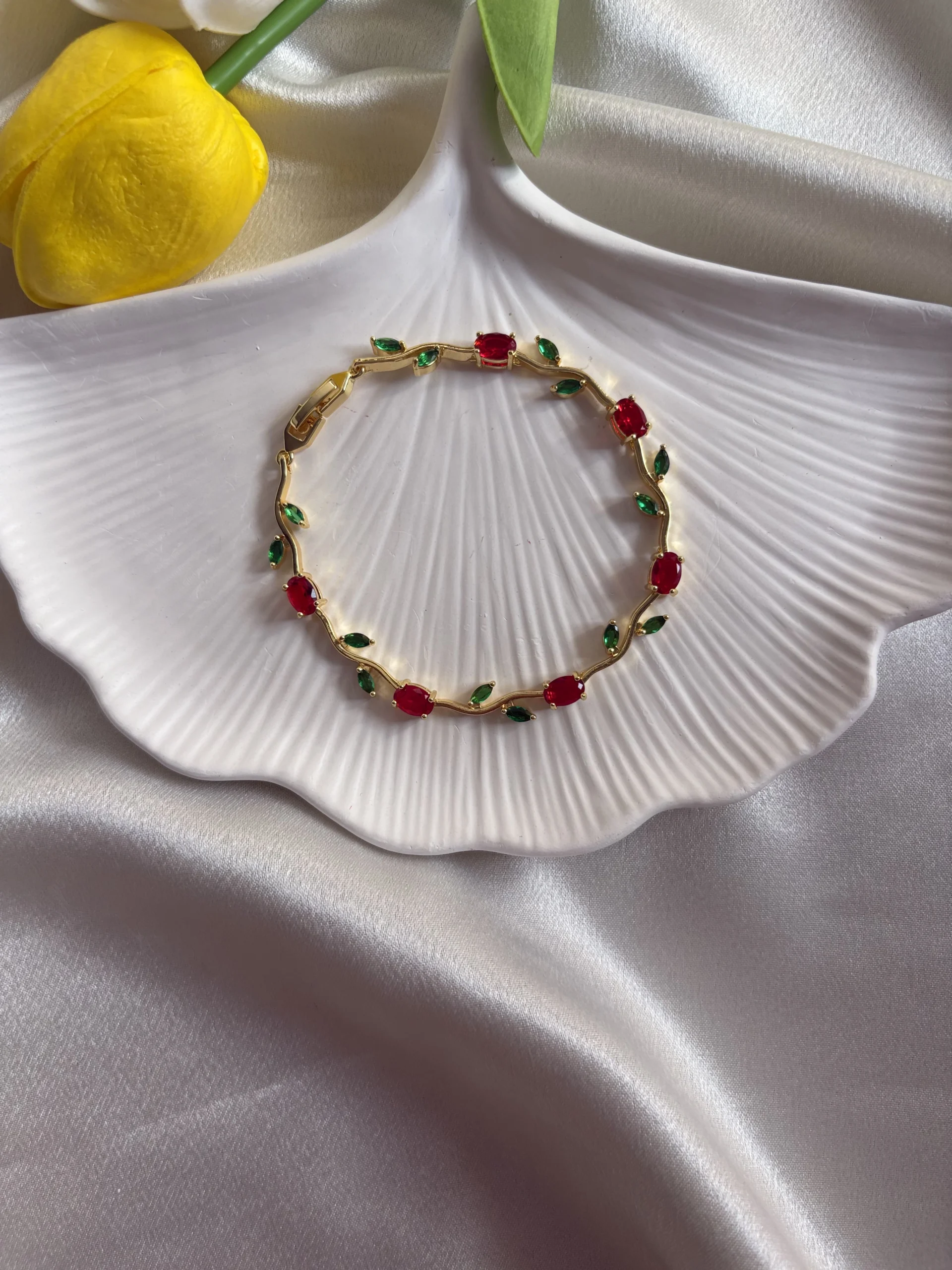 Red Tulip Bracelet